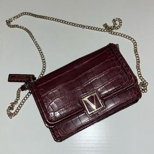 Victoria’s Secret Red snakeskin crossbody purse